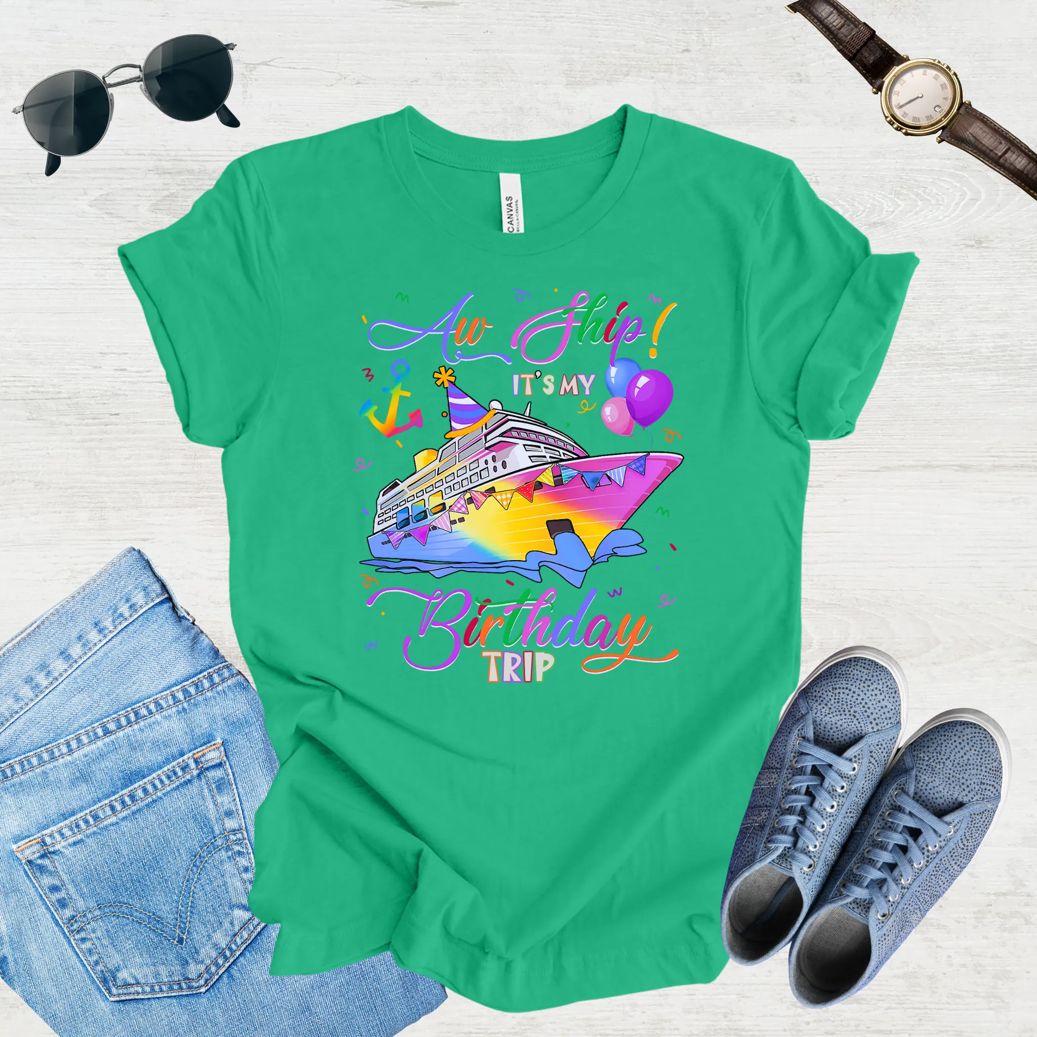 Aw Ship! It's My Birthday Trip Tee