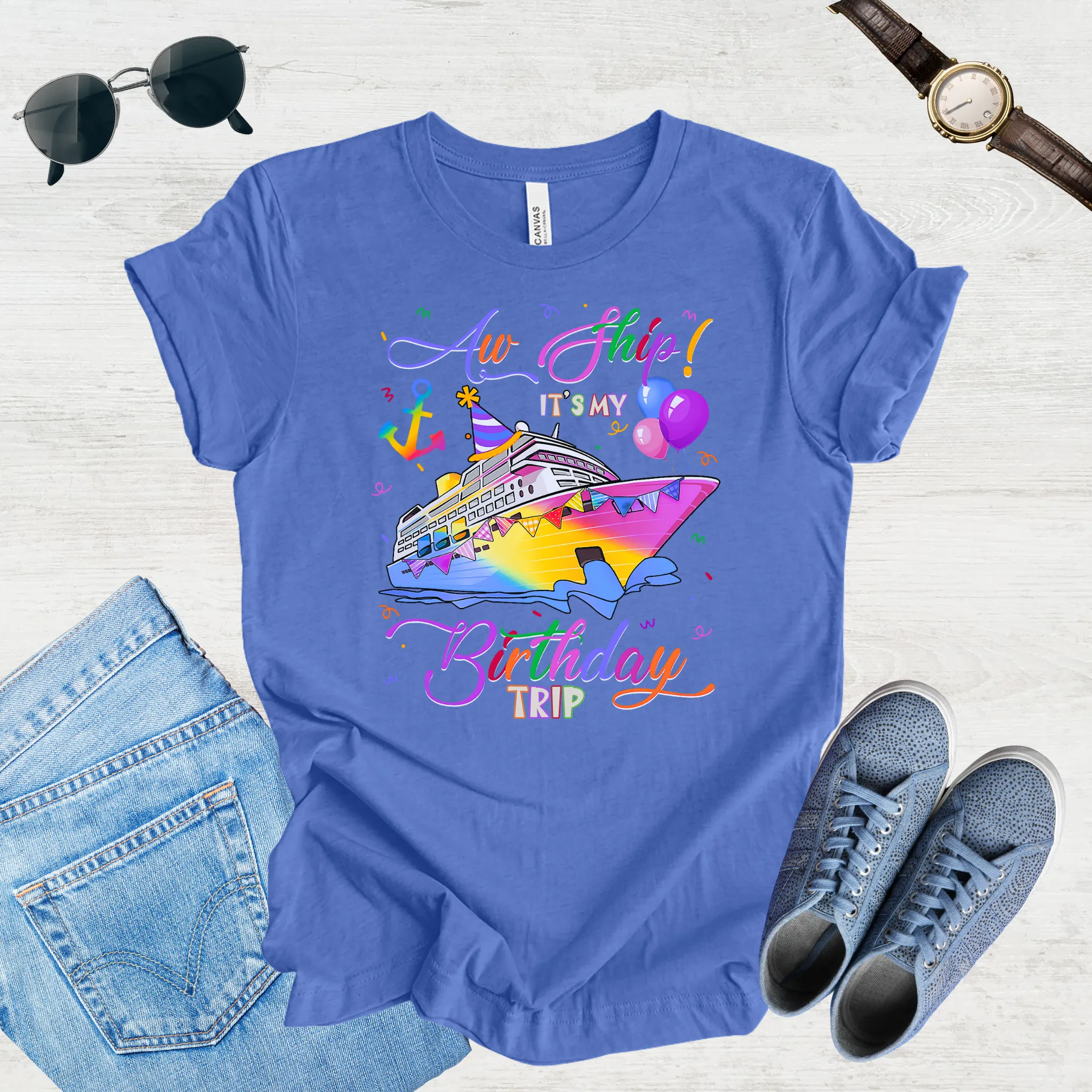 Aw Ship! It's My Birthday Trip Tee