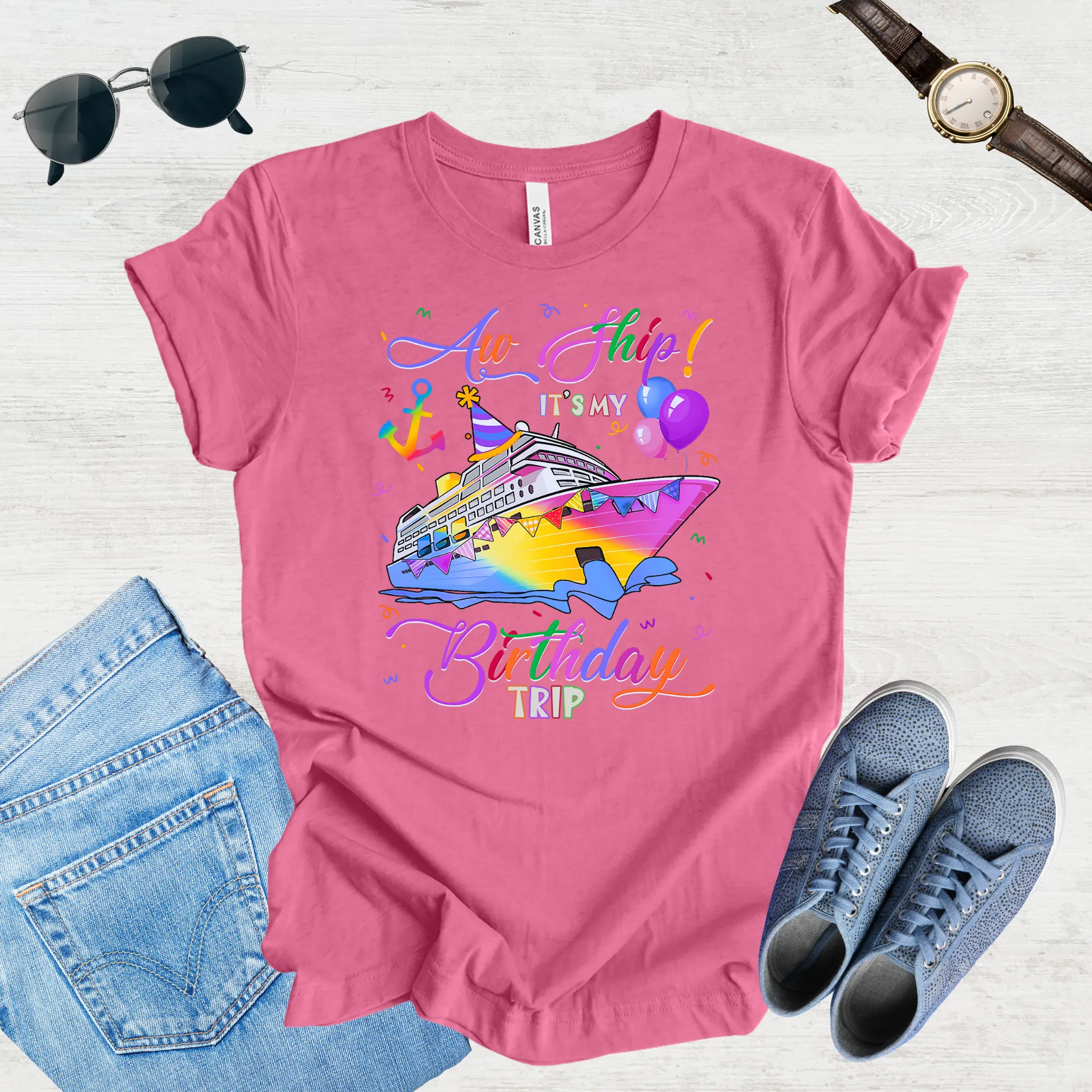 Aw Ship! It's My Birthday Trip Tee