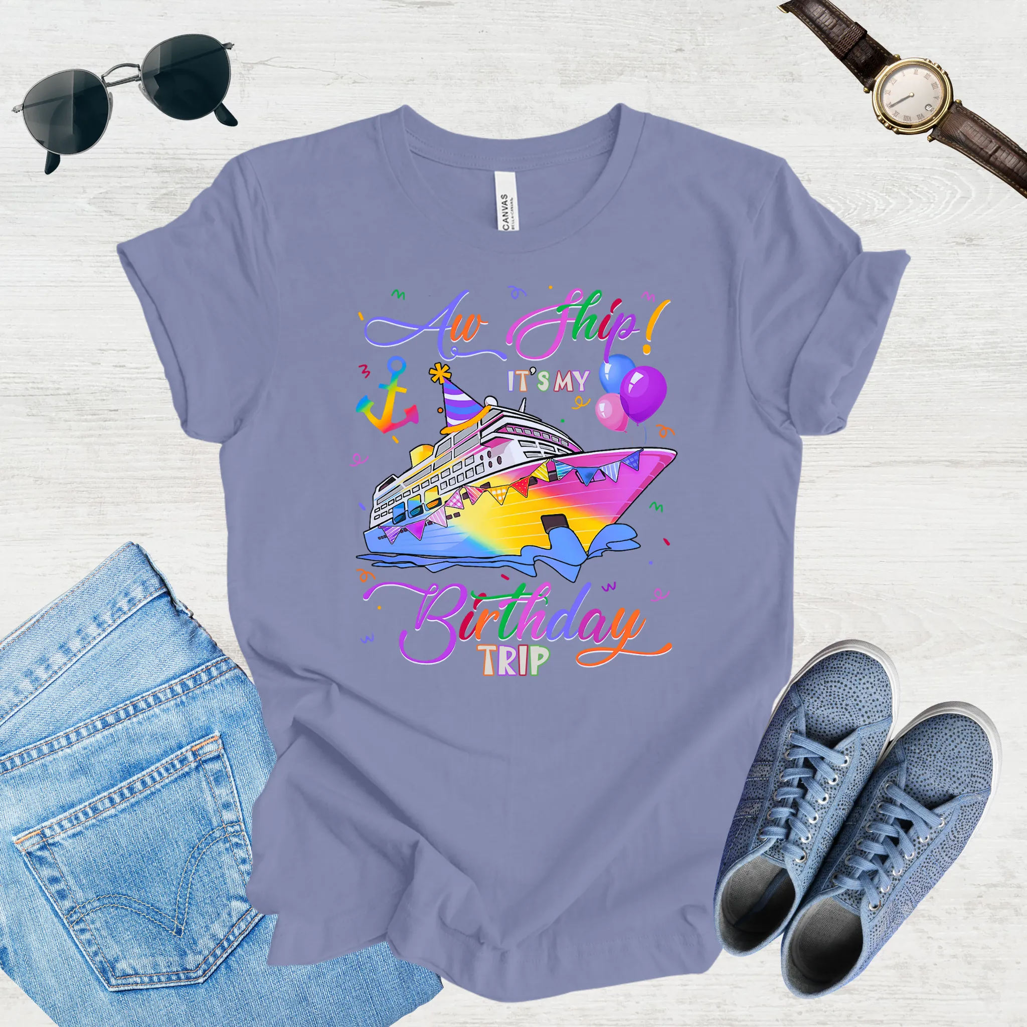 Aw Ship! It's My Birthday Trip Tee