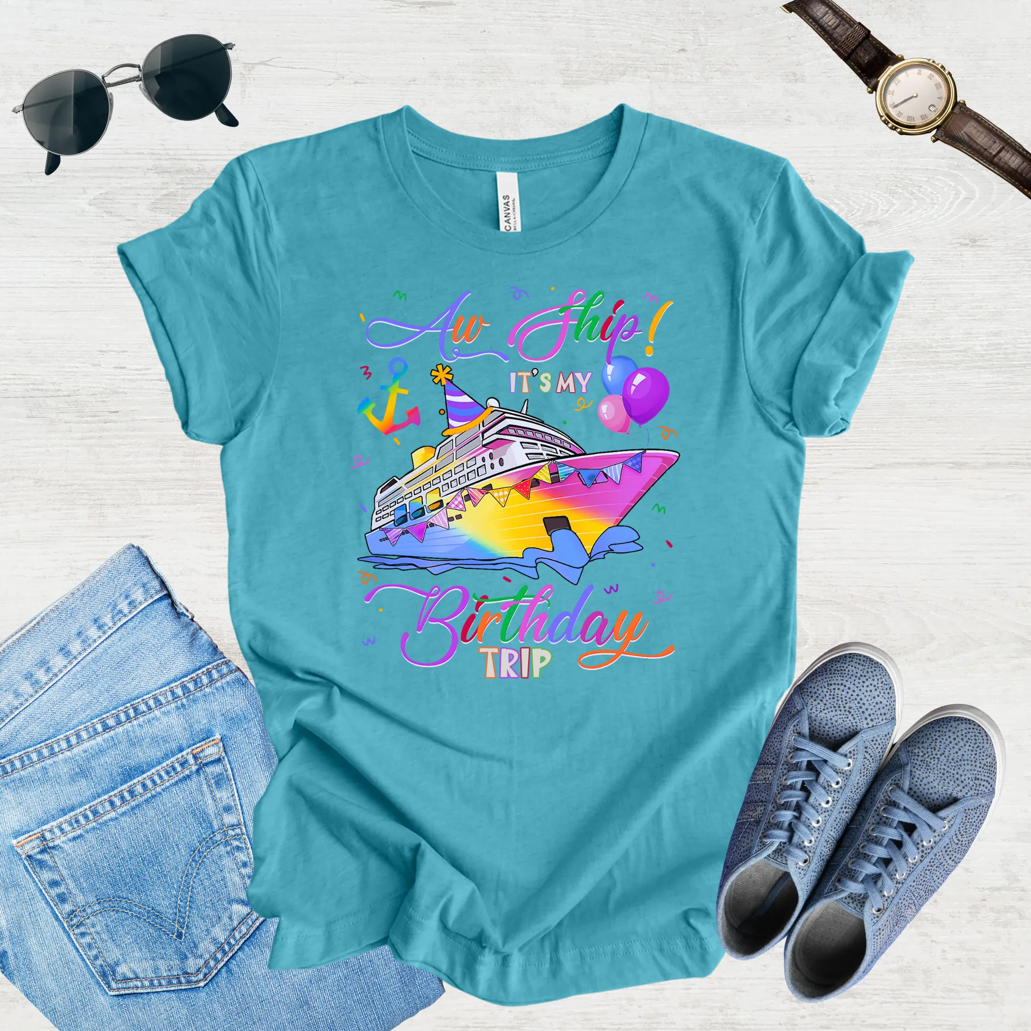 Aw Ship! It's My Birthday Trip Tee