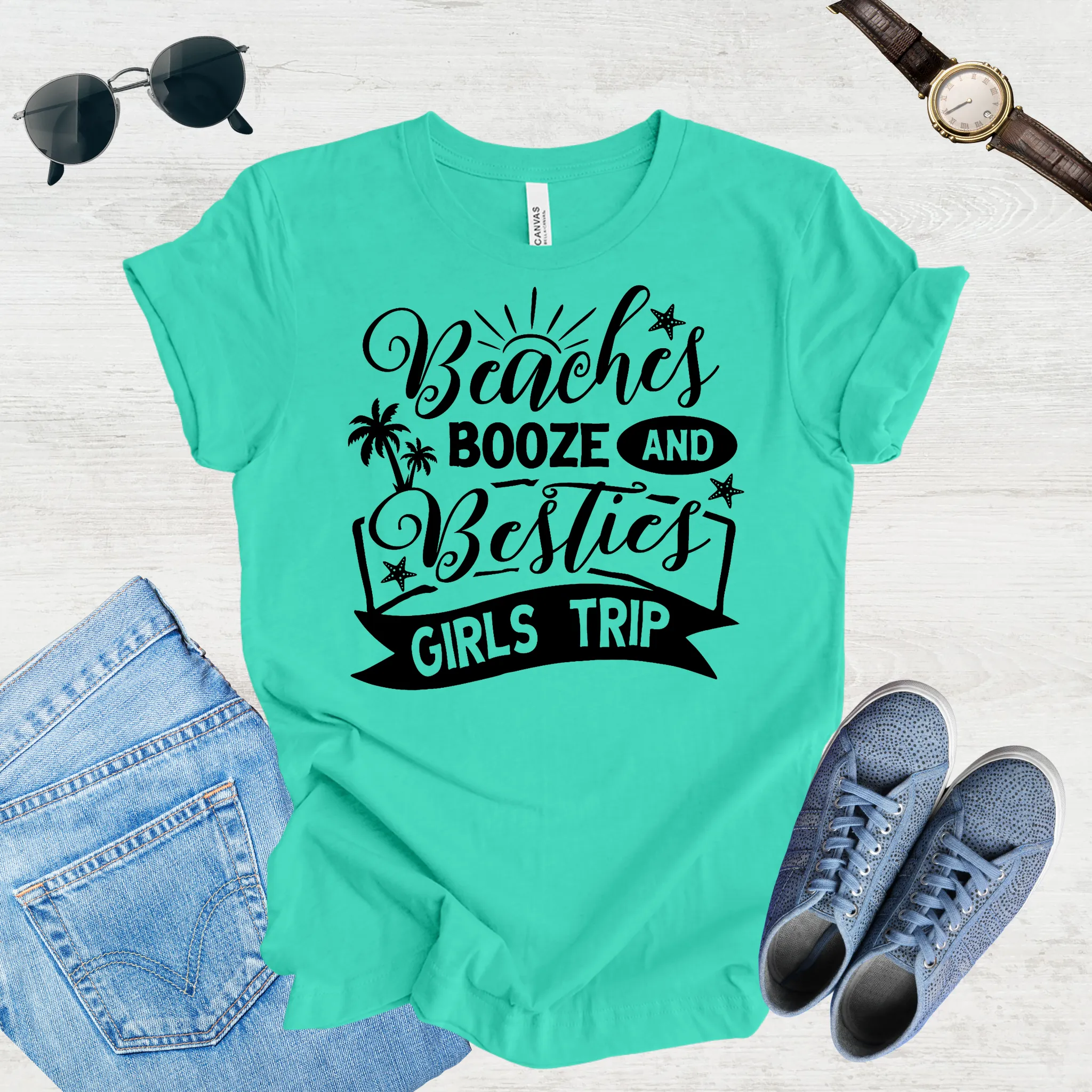 Besties on Board – Girls Trip Tee