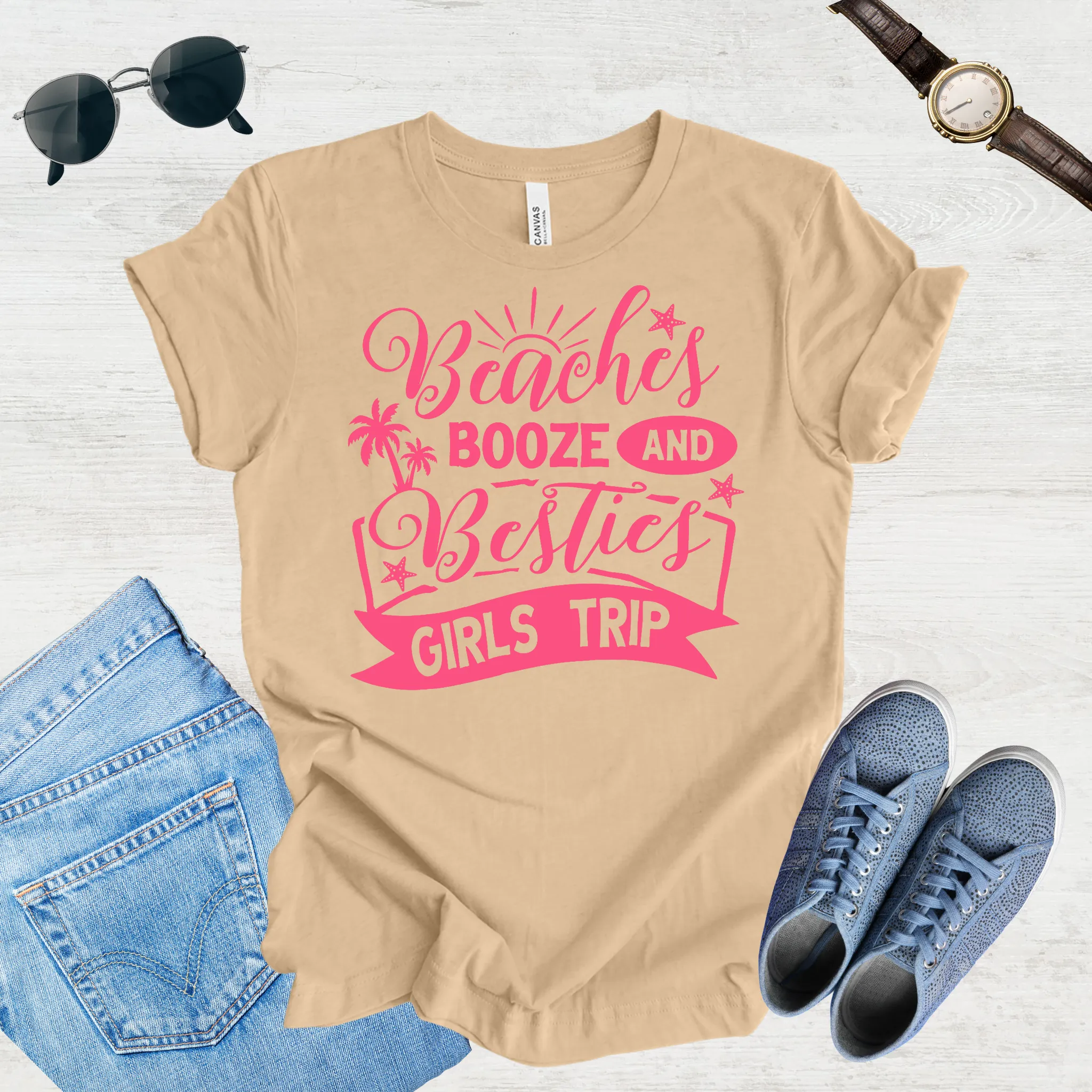Besties on Board – Girls Trip Tee