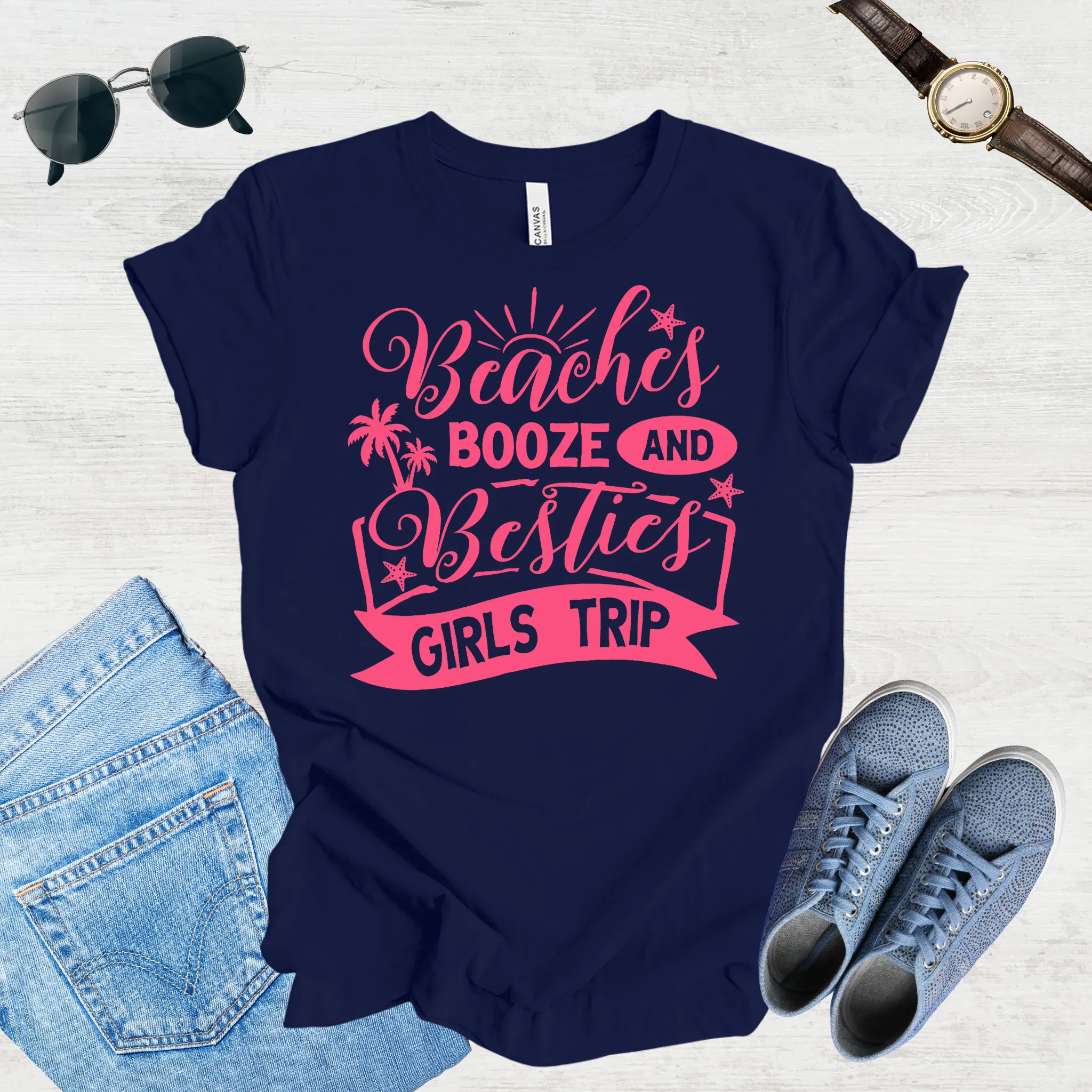 Besties on Board – Girls Trip Tee