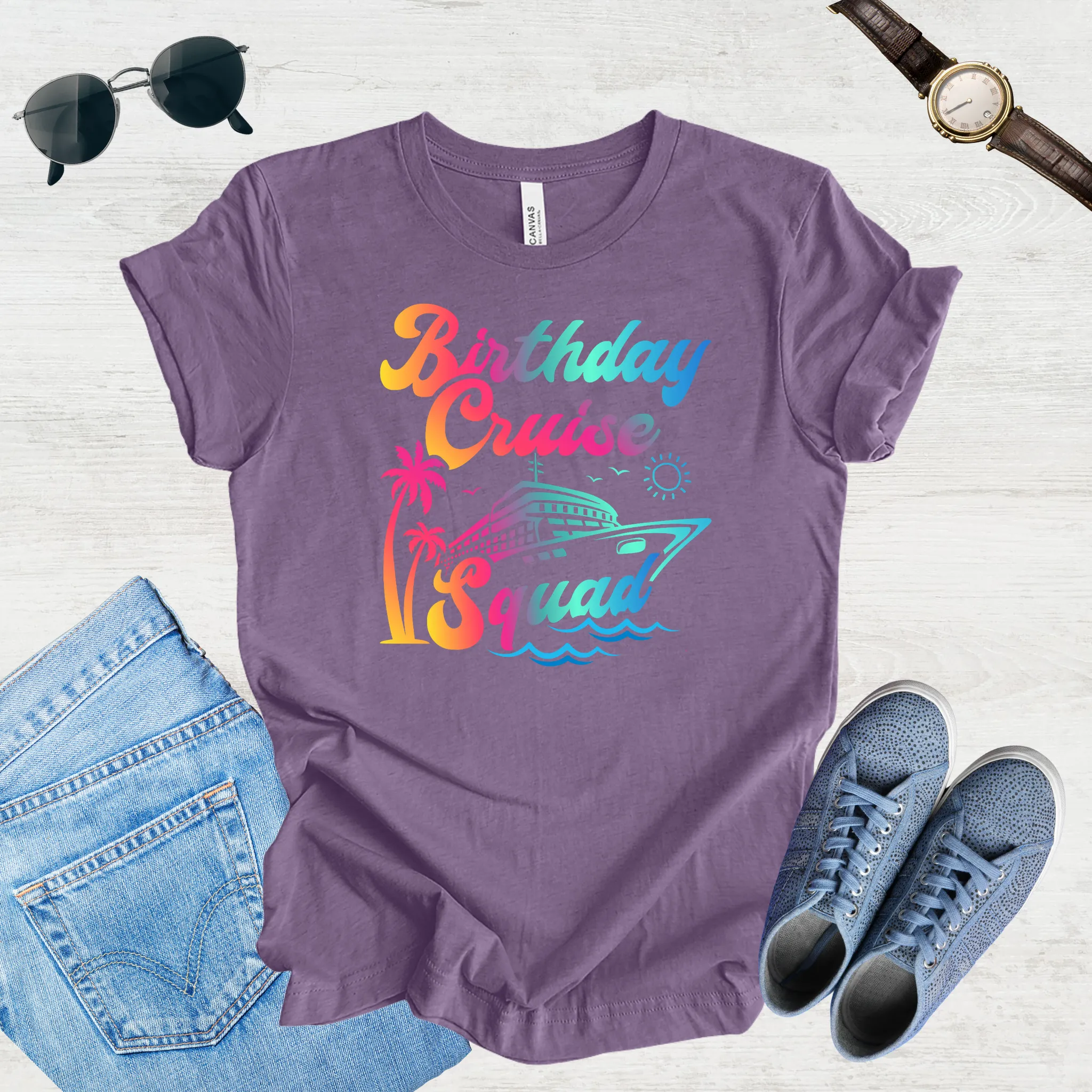 Birthday Cruise Squad Trip Tee