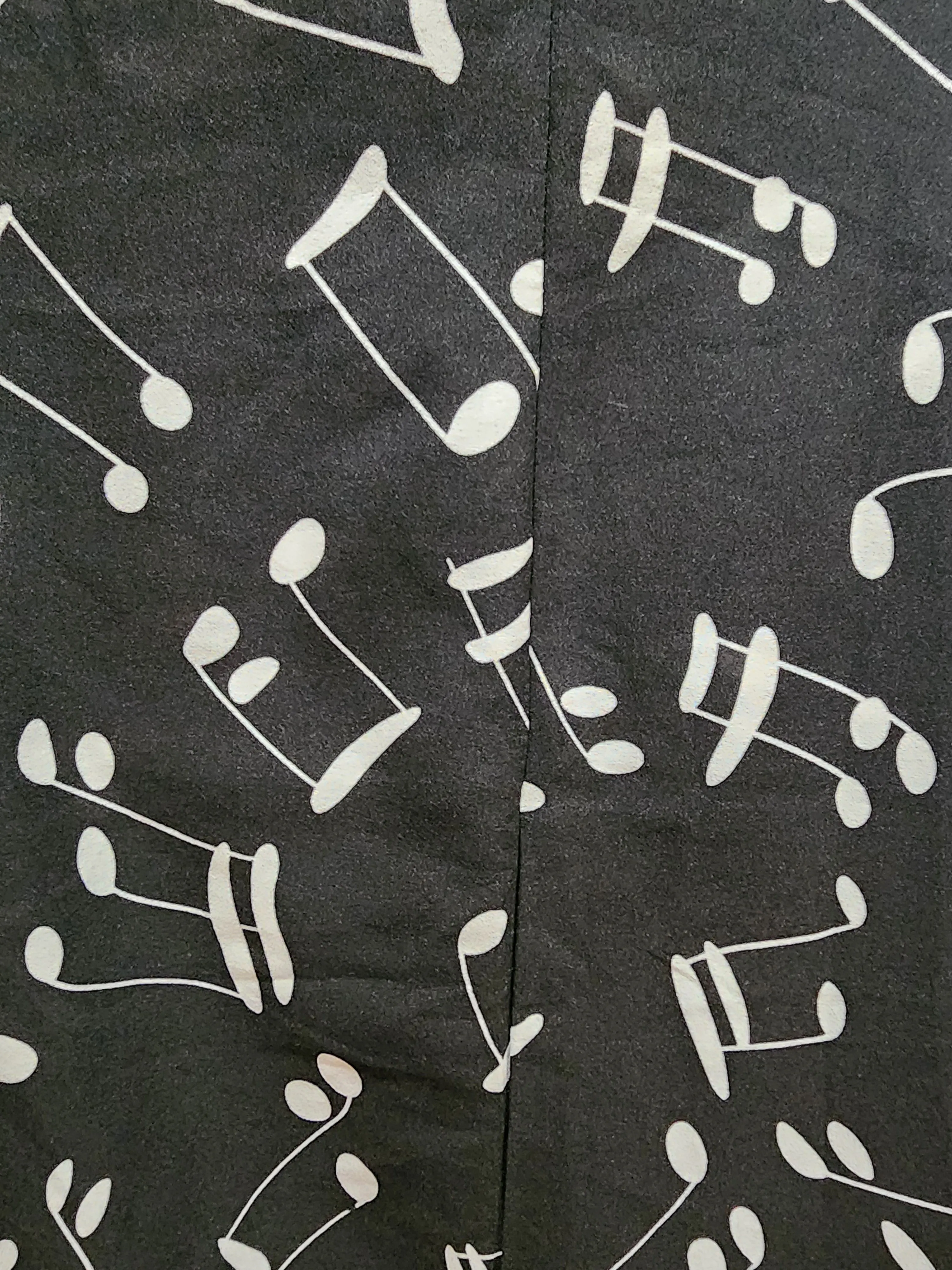 Black and white musical note print dress size Medium