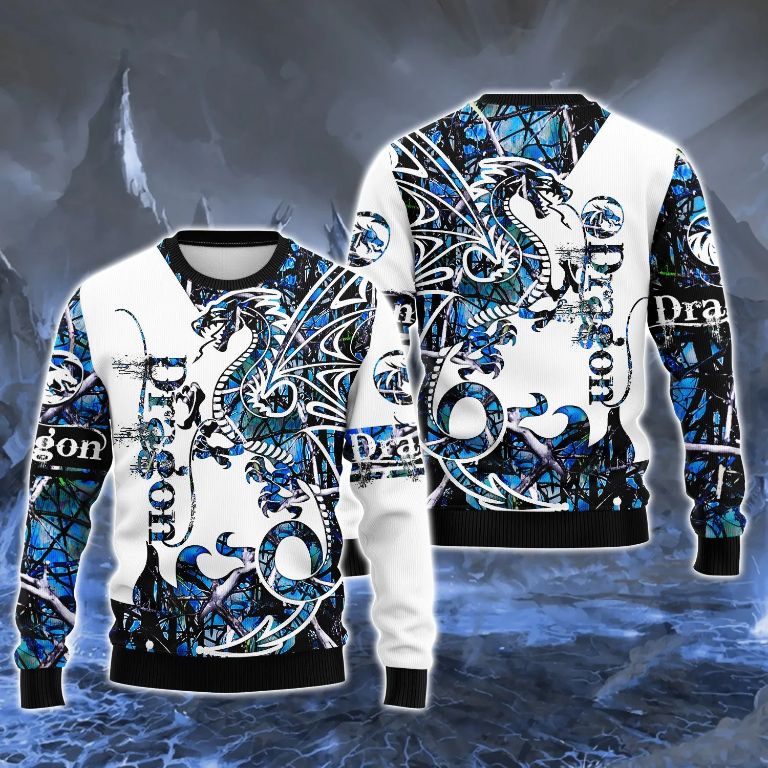 Blue Dragon Tattoo 3D Full Print Shirts