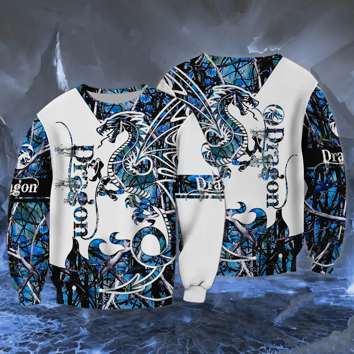 Blue Dragon Tattoo 3D Full Print Shirts