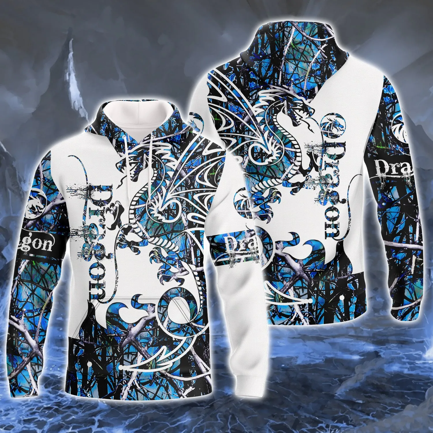 Blue Dragon Tattoo 3D Full Print Shirts