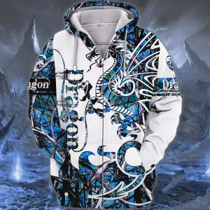 Blue Dragon Tattoo 3D Full Print Shirts