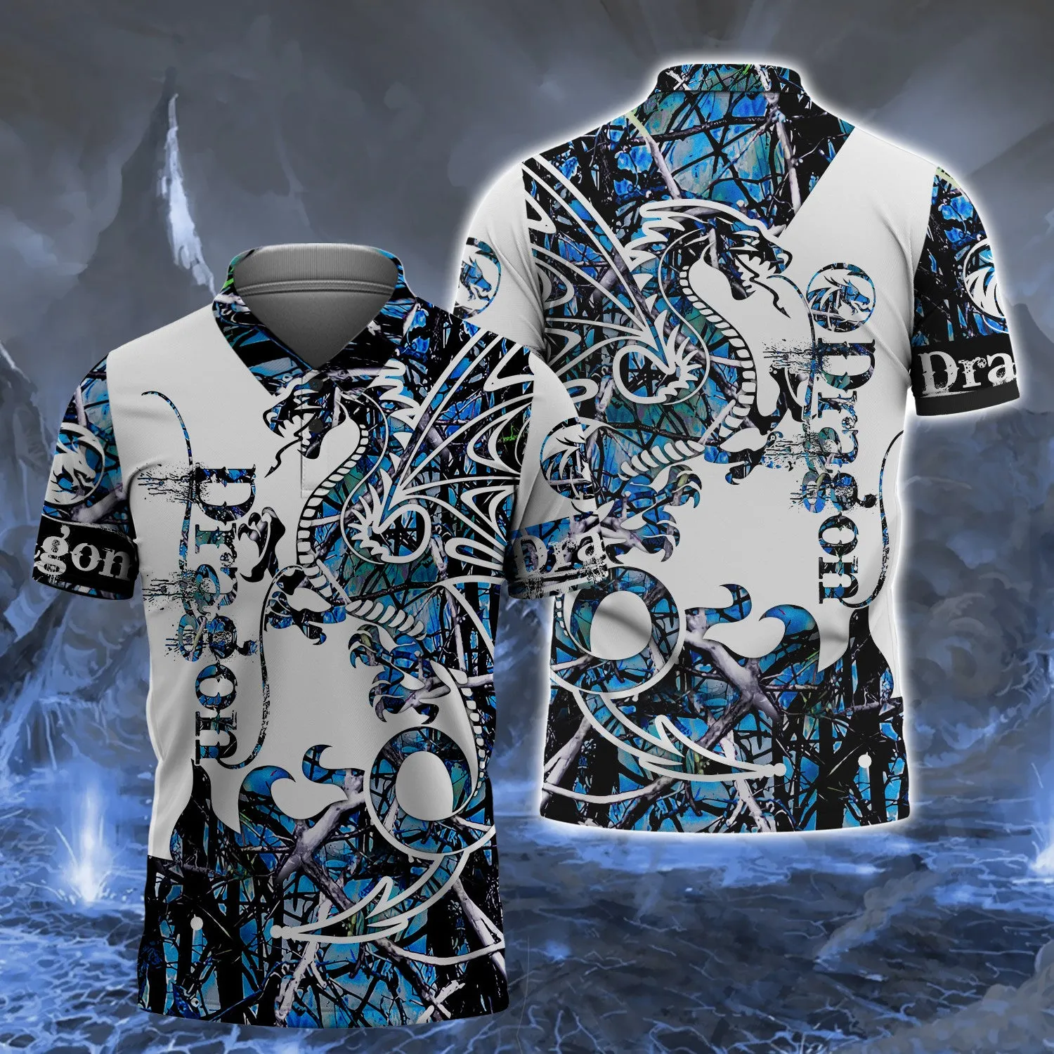 Blue Dragon Tattoo 3D Full Print Shirts