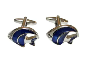 Blue Tropical Fish Cufflinks
