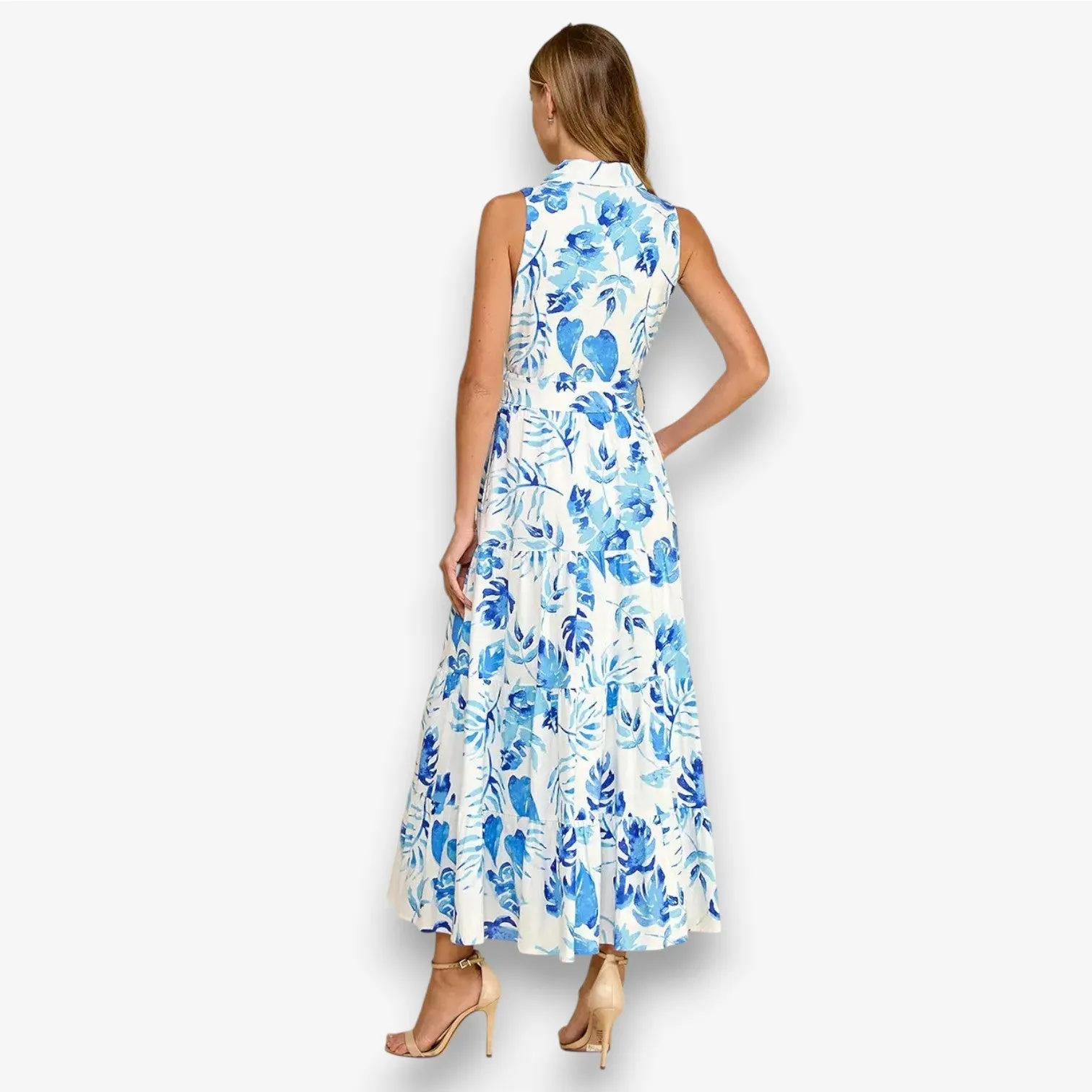 Blue Tropics Maxi Dress