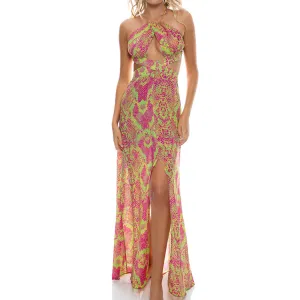 BORN TO BE WILD - Halter Cut Out Dress