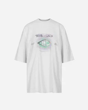 Boyfriend Tee Short Sleeve - Light Grey Melange Galaxy