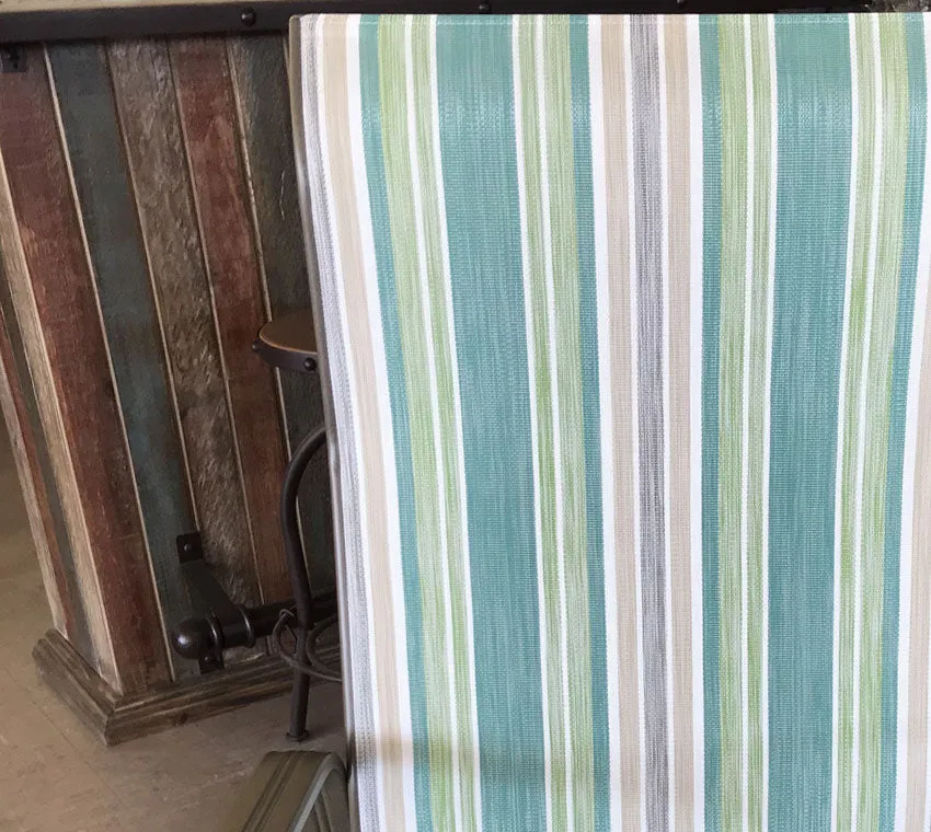 Cabo Sling High Back Dining Swivel Rocker in Tempo Spearmint