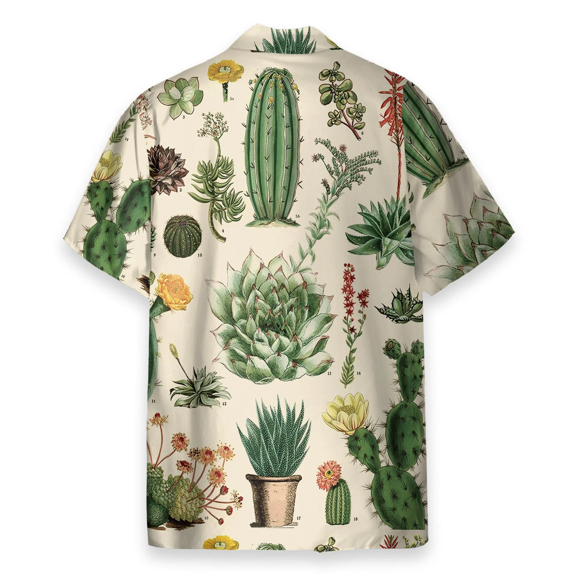 Cactus Summer Men's Button's Up Shirts - Hawaiian Shirt