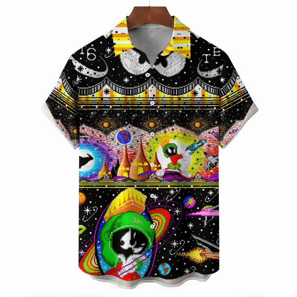 Cartoon Casual Large Size Short Sleeve Shirt 2406001741