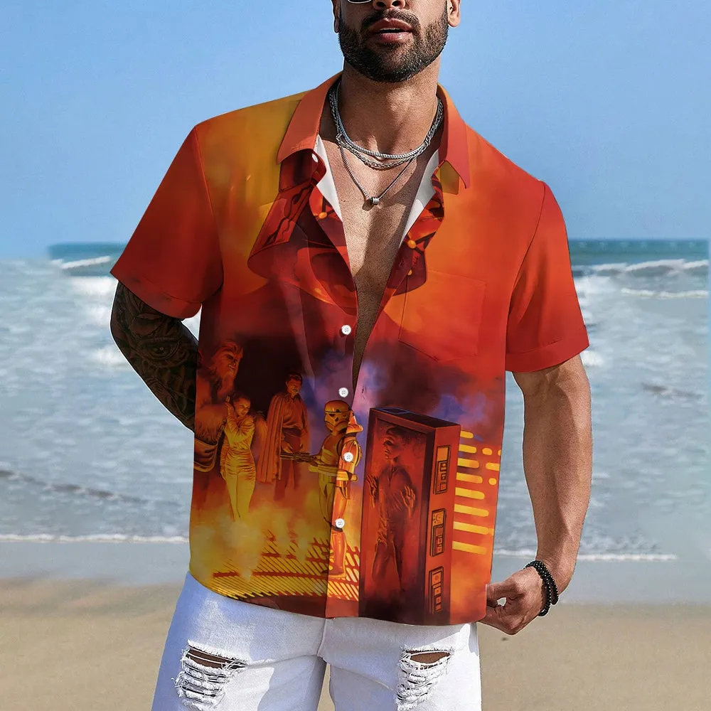 Cartoon Casual Large Size Short Sleeve Shirt 2407004228
