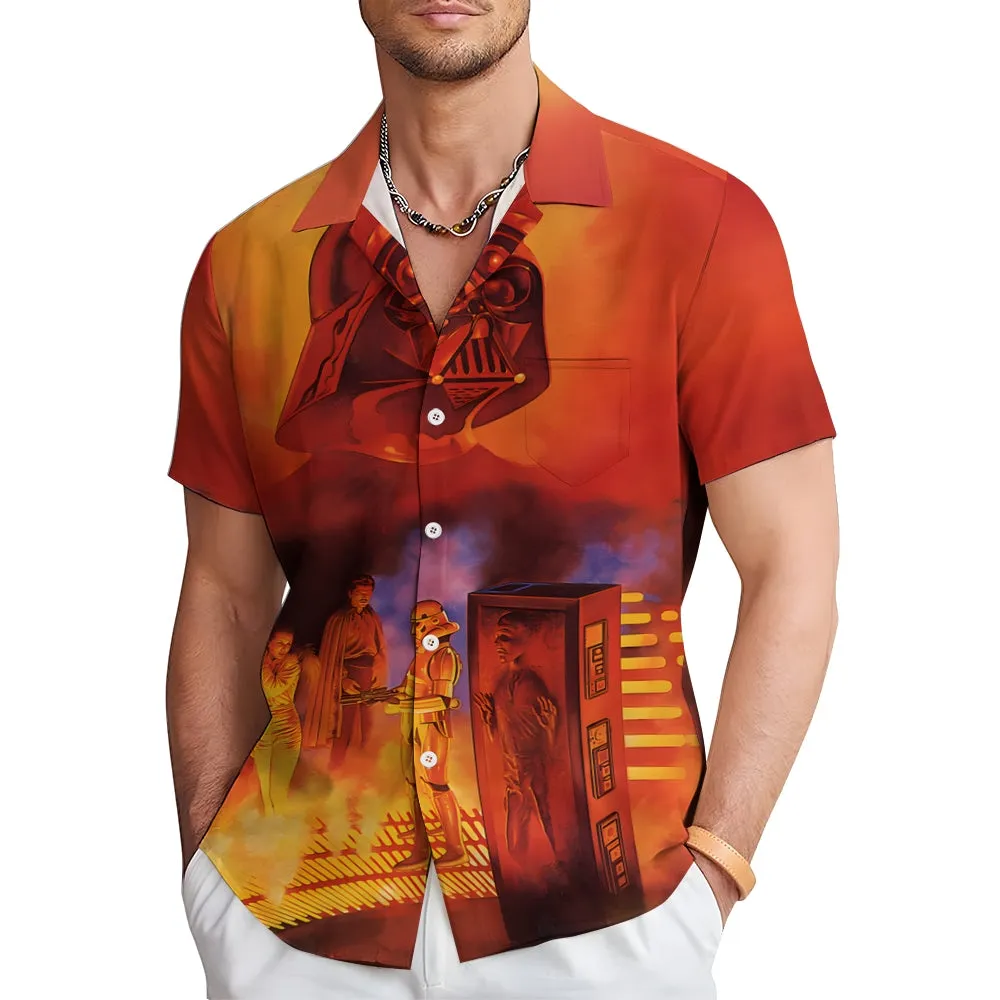 Cartoon Casual Large Size Short Sleeve Shirt 2407004228