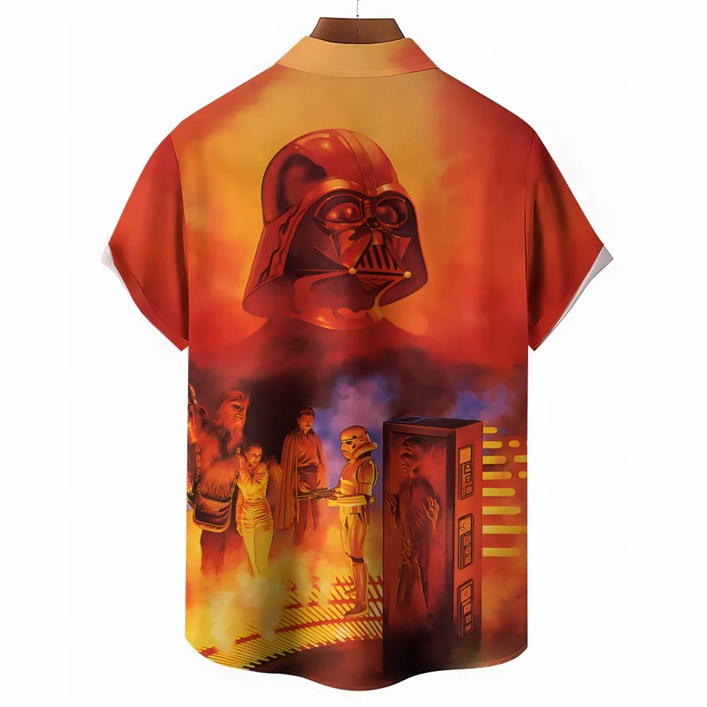 Cartoon Casual Large Size Short Sleeve Shirt 2407004228