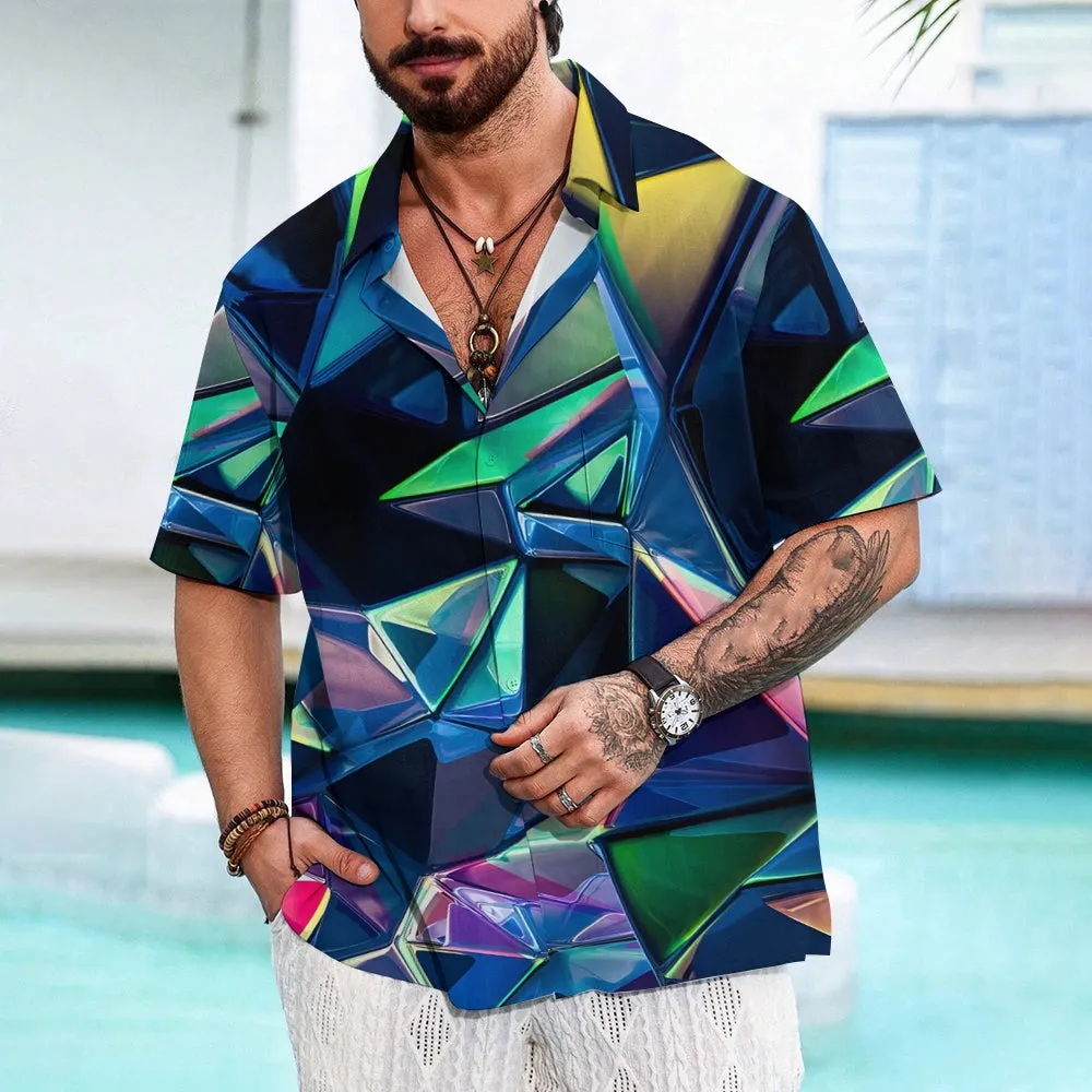 Casual Chest Pocket Short Sleeve Shirt 2309000417