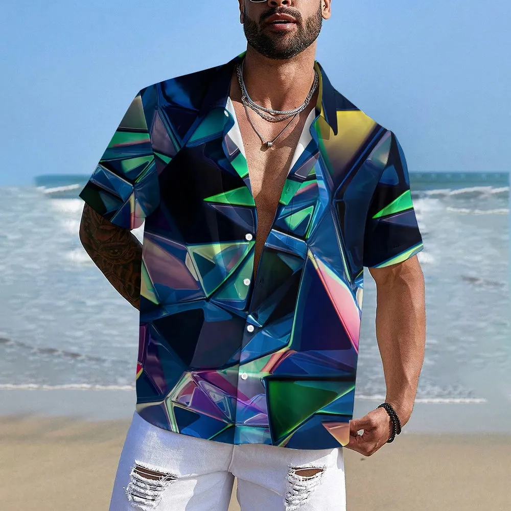 Casual Chest Pocket Short Sleeve Shirt 2309000417
