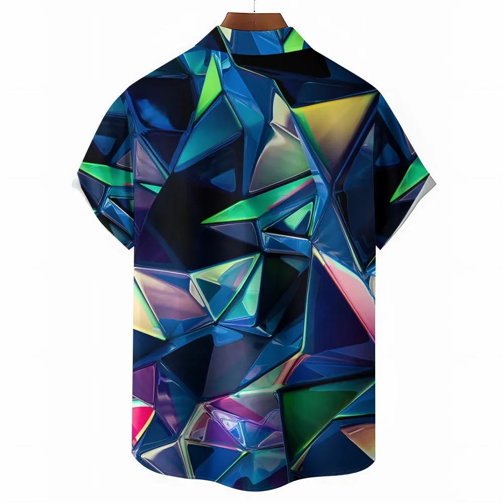Casual Chest Pocket Short Sleeve Shirt 2309000417