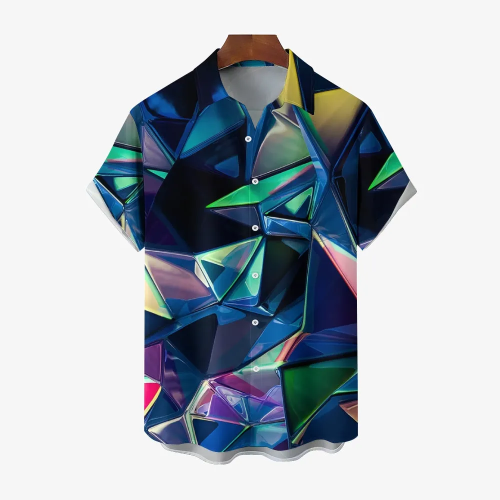 Casual Chest Pocket Short Sleeve Shirt 2309000417