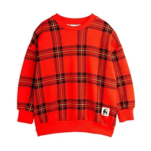 Check Aop Sweatshirt - Red