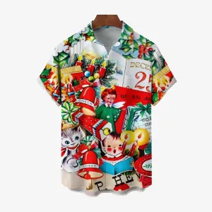 Christmas Casual Short Sleeve Shirt 2410006283