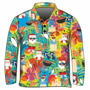 Christmas | Tropical Christmas Fishing Shirt