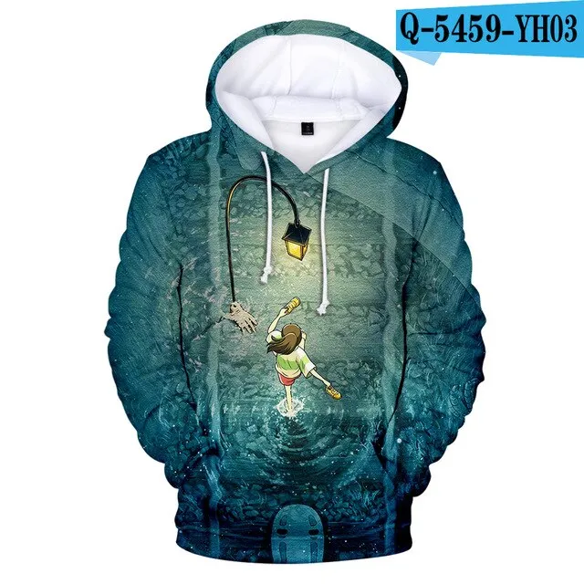 Classic Anime Print 3D Hoodies