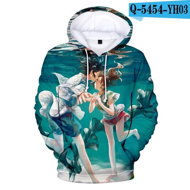 Classic Anime Print 3D Hoodies