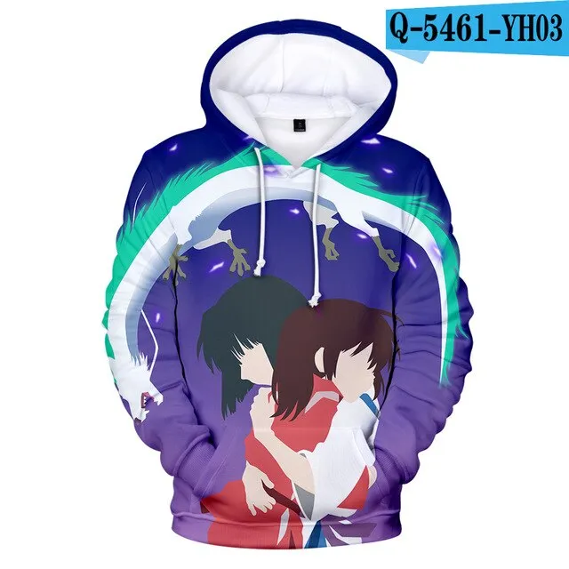 Classic Anime Print 3D Hoodies