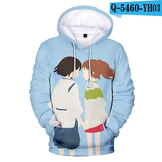 Classic Anime Print 3D Hoodies