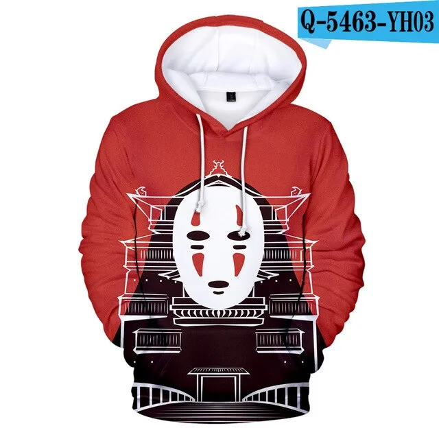 Classic Anime Print 3D Hoodies