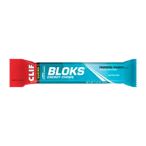 CLIF® BLOKS™ Energy Chews: Tropical Punch 25mg Caffeine