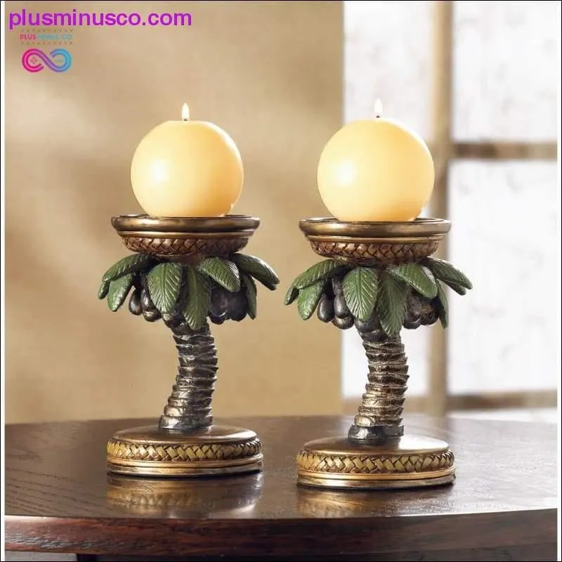 Coconut Tree Candle Holder ll Plusminusco.com