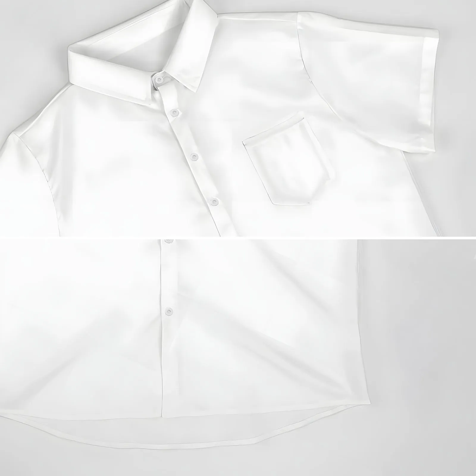 Colorful Geometric Shapes Casual Short Sleeve Shirt 2403000440