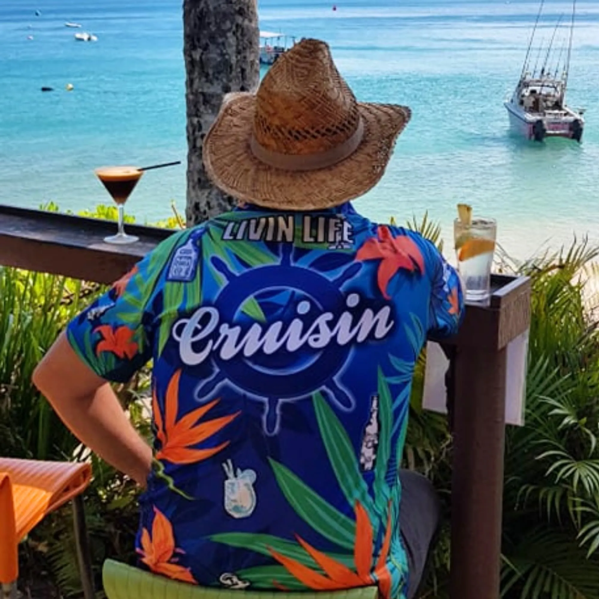 Cruise | Cruisin Party Blue Cruise Fishing Shirt ★Pre-Order★