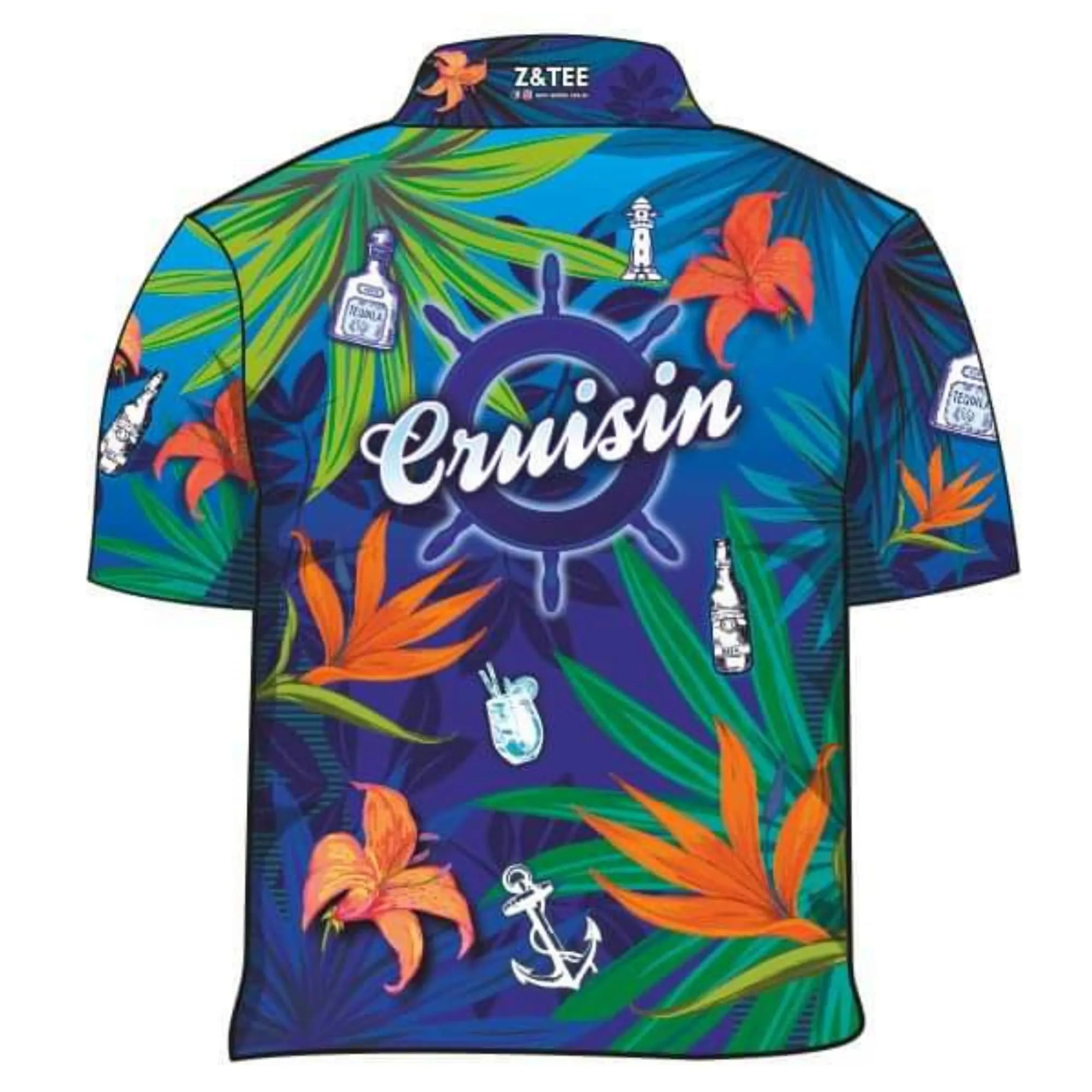 Cruise | Cruisin Party Blue Cruise Fishing Shirt ★Pre-Order★