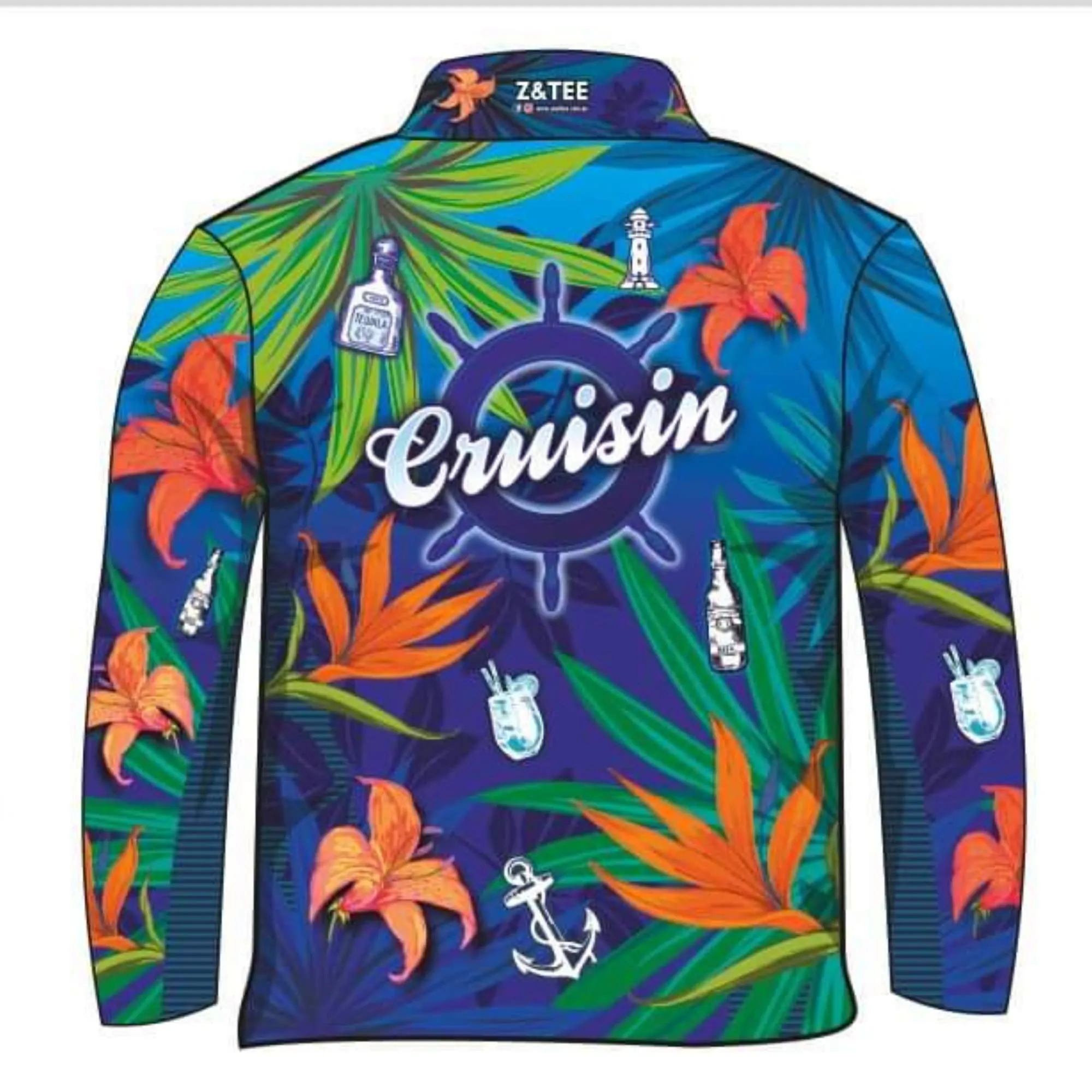 Cruise | Cruisin Party Blue Cruise Fishing Shirt ★Pre-Order★