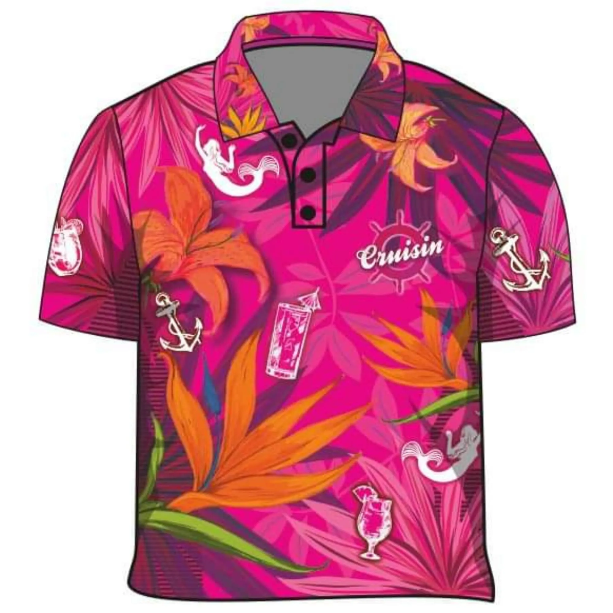 Cruise | Cruisin Party Pink Cruise Fishing Shirt ★Pre-Order★