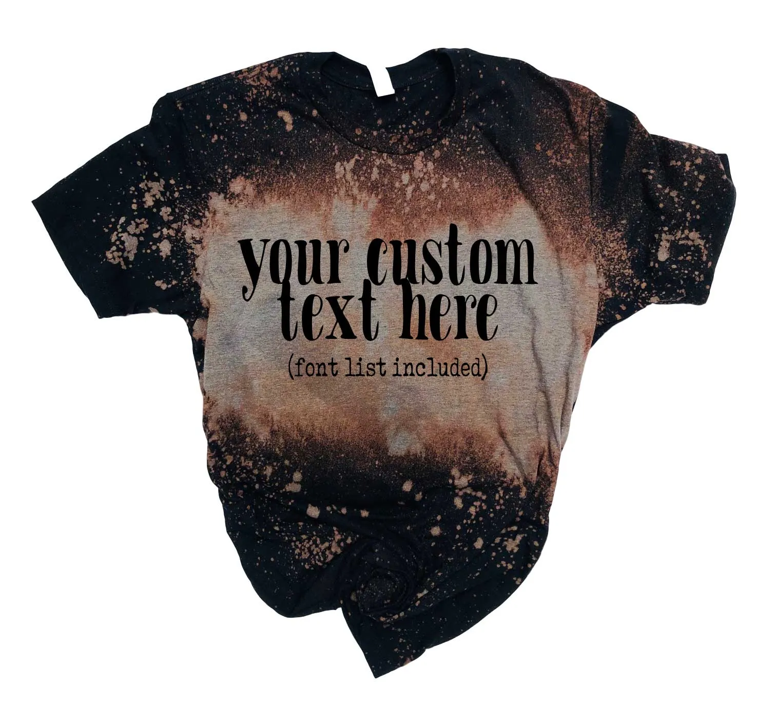Custom Fall Shirt | Halloween Bleached Out Tee | Unisex Crew