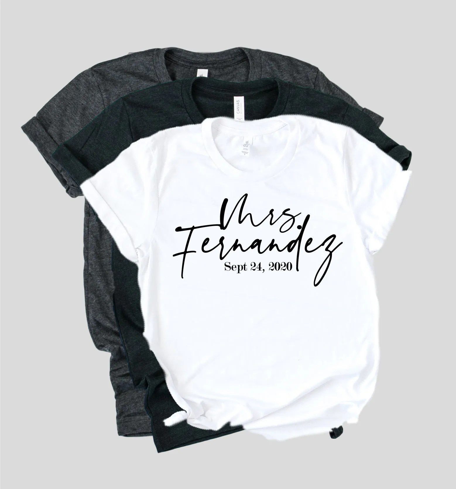 Custom Mrs Shirt | Unisex Crew