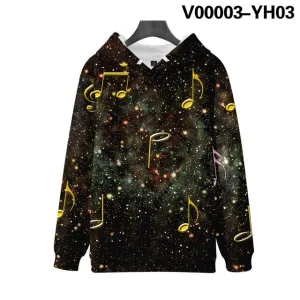 Custom Music Note 3D Kpop Printed Hoodies