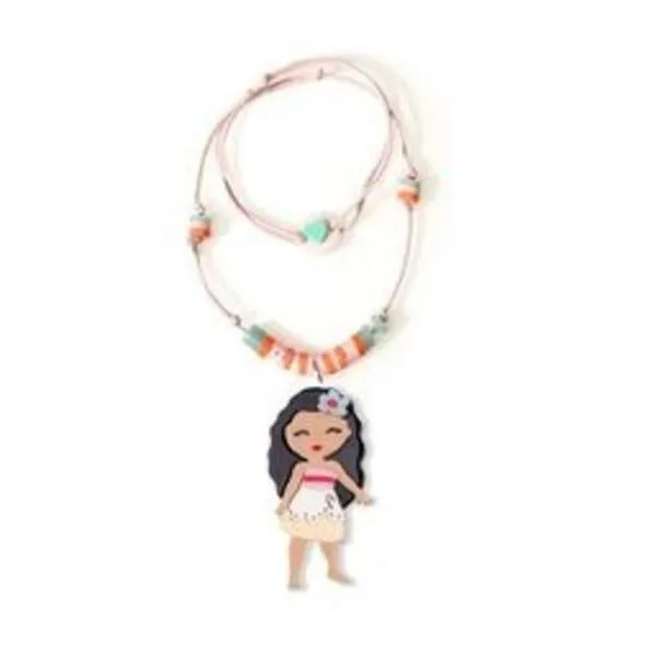 Cute Doll Flower Hair With Beads Necklace (unit)