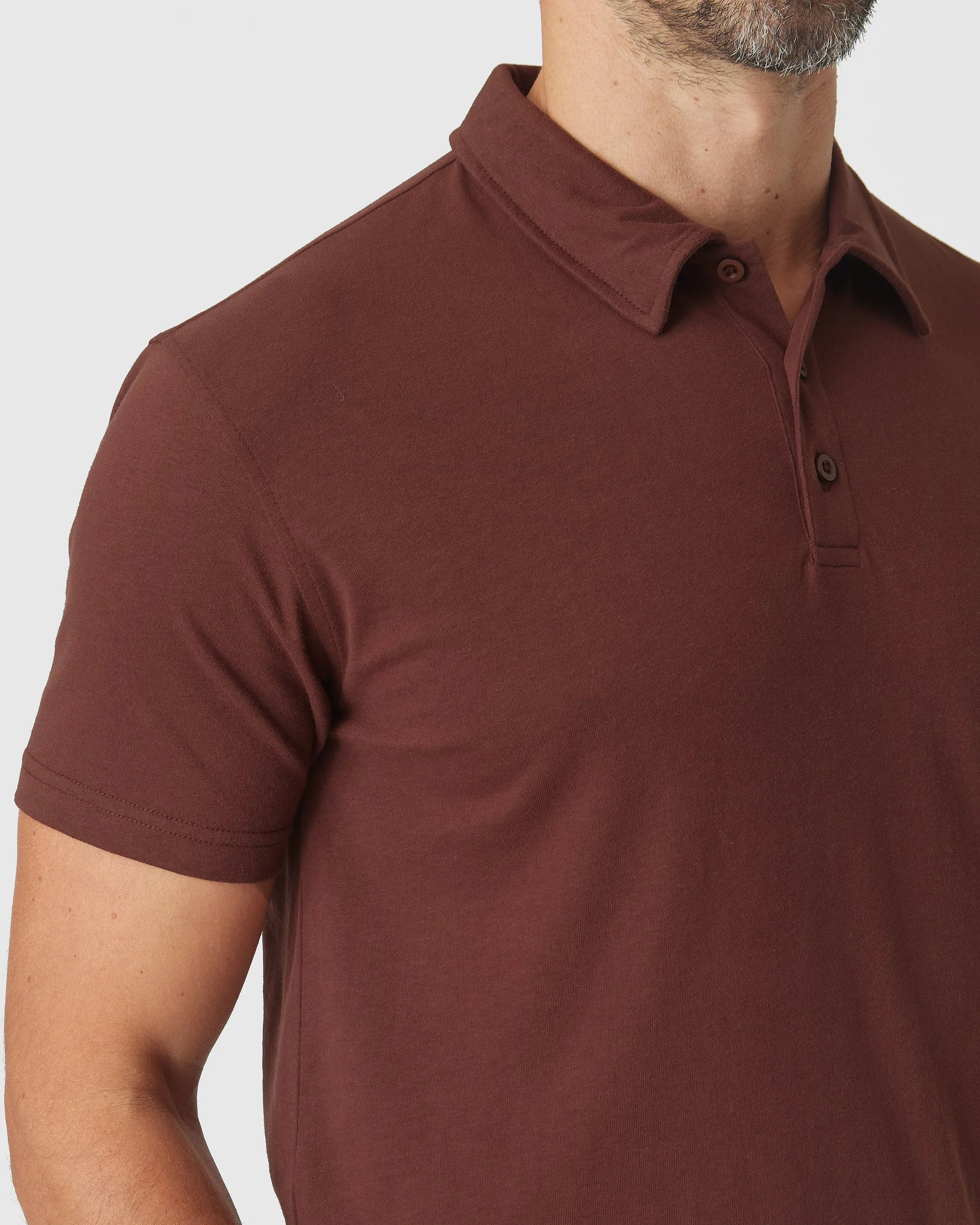 Dark Chocolate Short Sleeve Polo