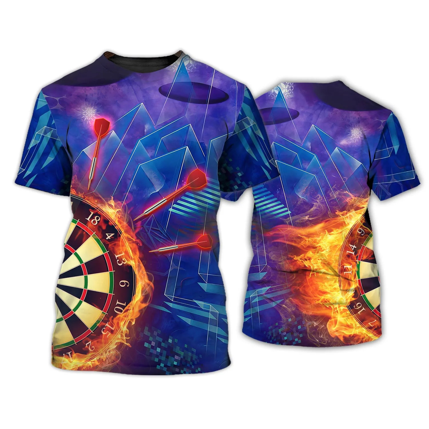 Dart Purple 3D Printed Shirts